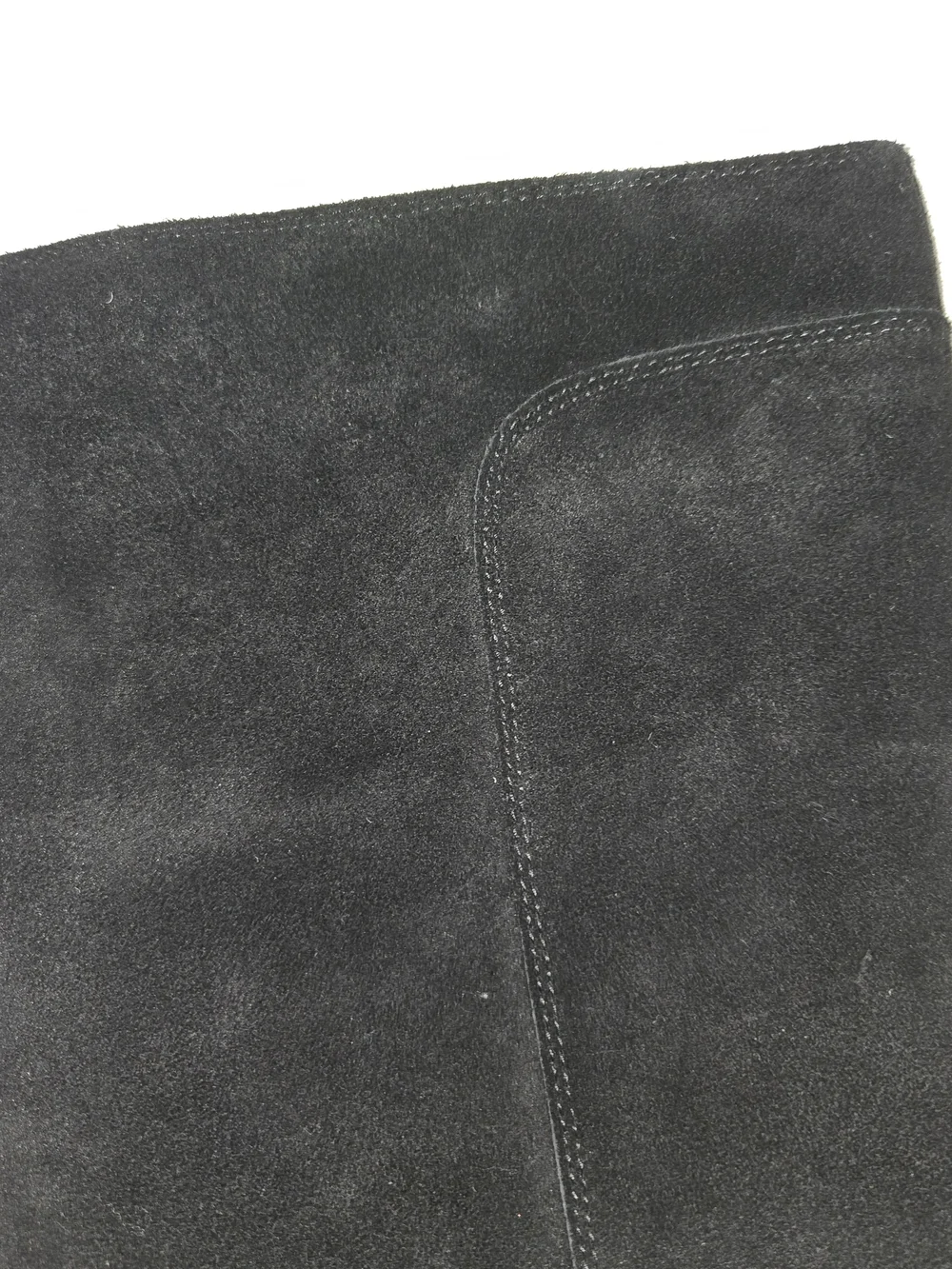 CORSO COMO Women's Black Suede Over-the-Knee Boots with Low Block Heel WOMENS 9